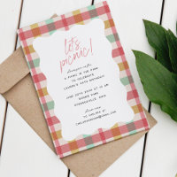 Plaid Picnic in the Park Birthday