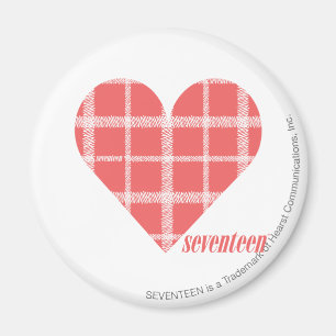 Plaid Pink 4 Magnet