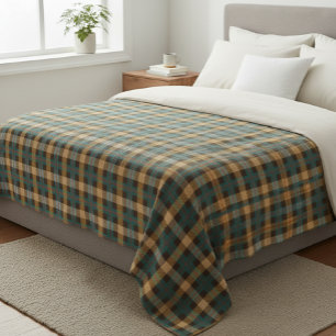 Plaid Polar Blanket - Vintage Style for Home 