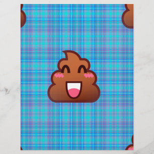 plaid poop emoji