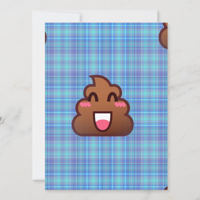 plaid poop emoji (Front)
