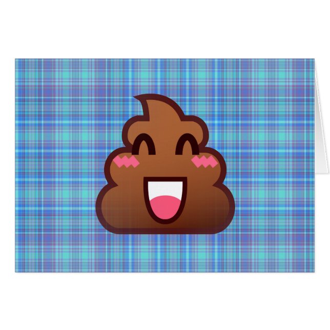 plaid poop emoji (Front Horizontal)