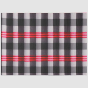 Plaid Popular Abstract Red Black Plaid Collection Tissue Paper