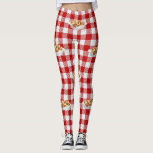 plaid poutine leggings