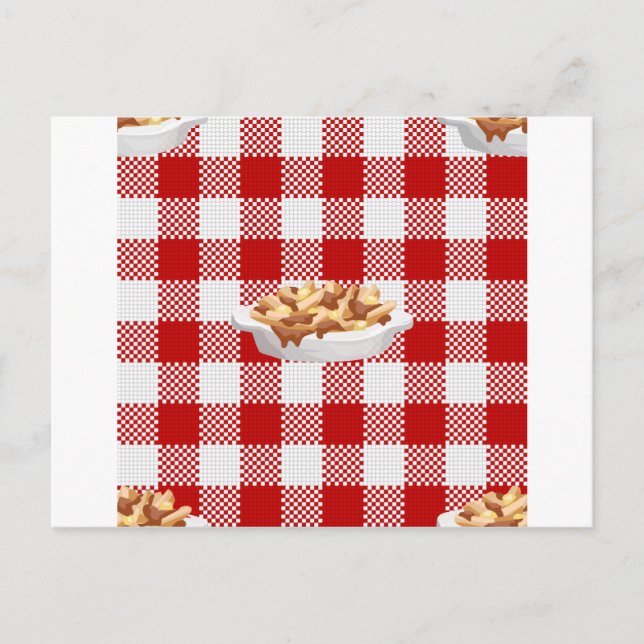 plaid poutine postcard (Front)