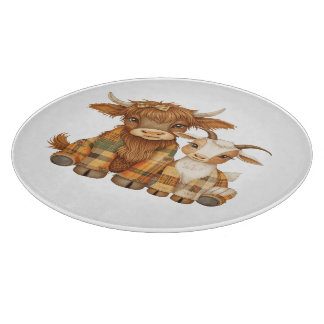 Plaid & Precious Pals Cutting Board