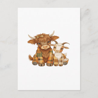 Plaid & Precious Pals Postcard