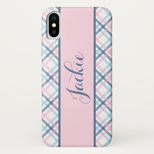 Plaid Print  Case-Mate iPhone Case (Back)