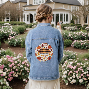 Plaid Pumpkin Parade Denim Jacket