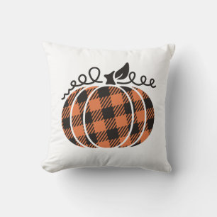 Plaid Pumpkin Pillow