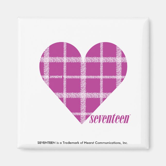 Plaid Purple 2 Magnet (Front)