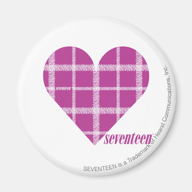Plaid Purple 2 Magnet (Front)