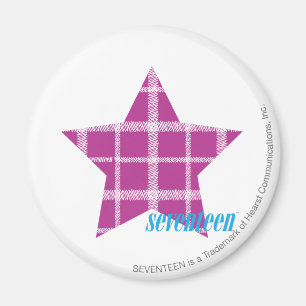 Plaid Purple 3 Magnet