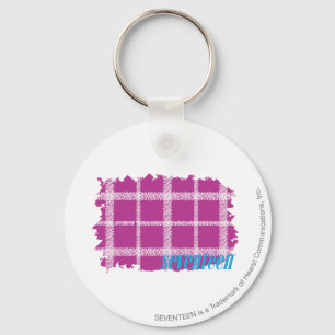 Plaid Purple 4 Keychain