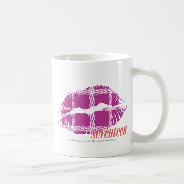 Plaid Purple Coffee Mug (Right)