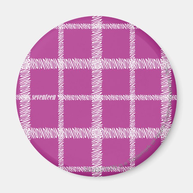 Plaid Purple Magnet (Front)