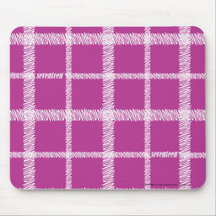 Plaid Purple Mouse Pad