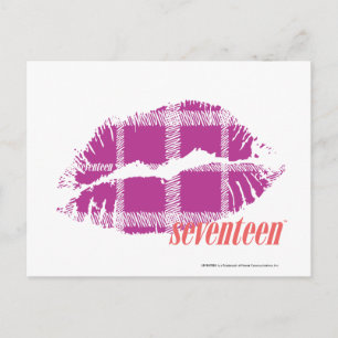 Plaid Purple Postcard