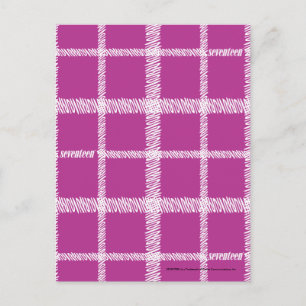 Plaid Purple Postcard