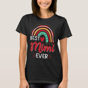 Plaid Rainbow Best Mimi Ever Mother's Day Womens T-Shirt
