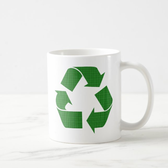 plaid recycle coffee mug (Right)