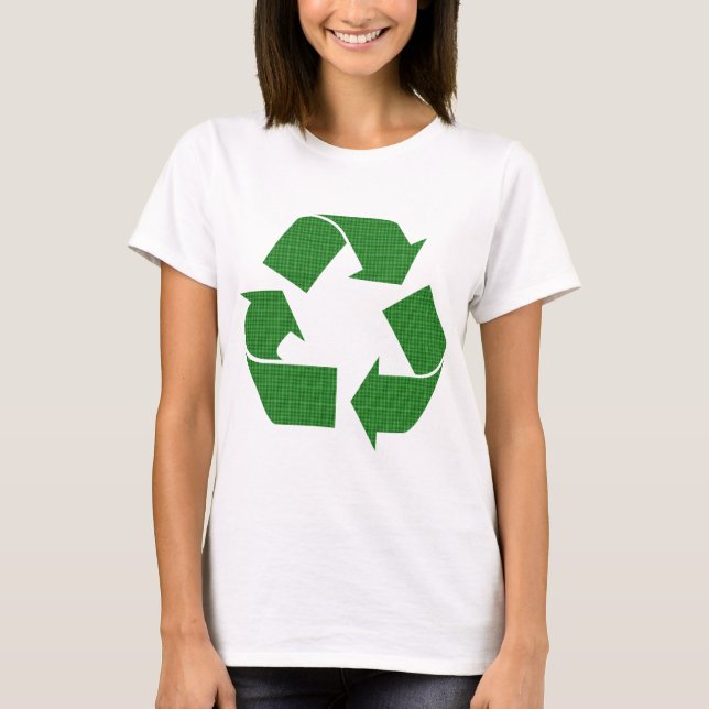 plaid recycle T-Shirt (Front)