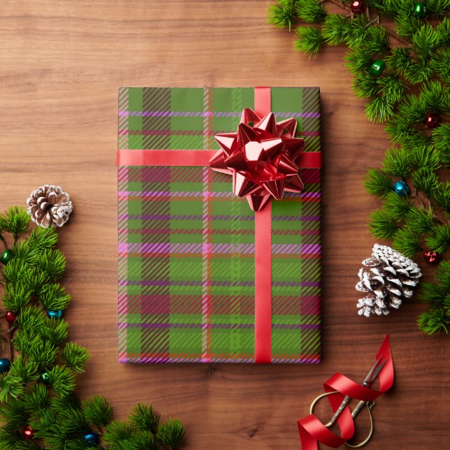 Plaid Red and Green Tarten Wrapping Paper (Holiday Gift)