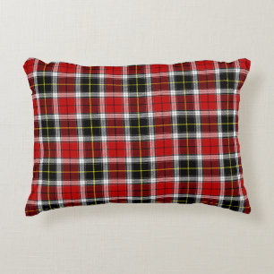 Plaid Red Brown Checks Pattern-52626 Accent Pillow