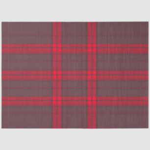 Plaid Red Traditional Tartan Modern Collection Tissue Paper