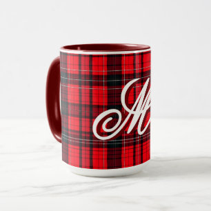 Plaid Red Traditional Tartan Popular Collection Mug