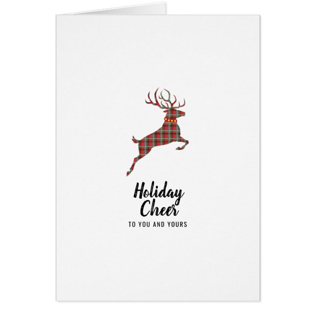 Plaid Reindeer Holiday Cheval (Devant)