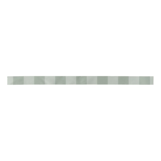 Plaid Ribbon (Green/White) Satin Ribbon (Front)