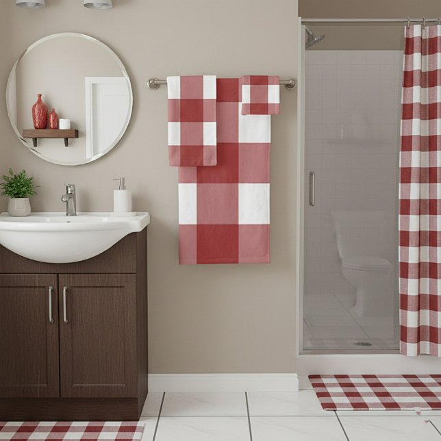 Plaid rouge et blanc (Créateur téléchargé)
