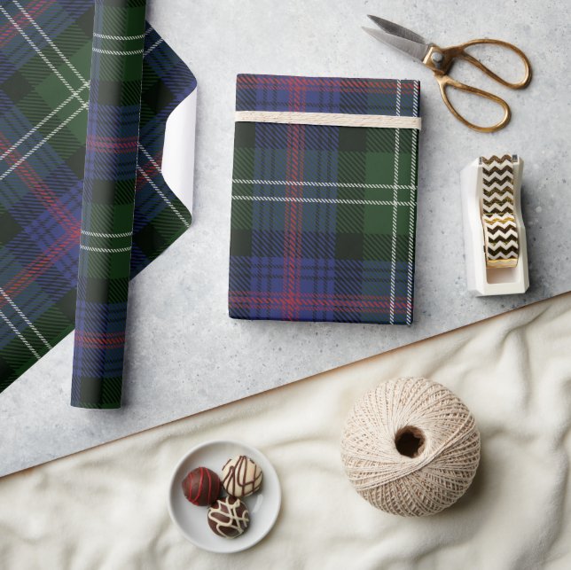 Plaid Rustic Clan Sutherland Holidays Tartan Wrapping Paper (Crafts)