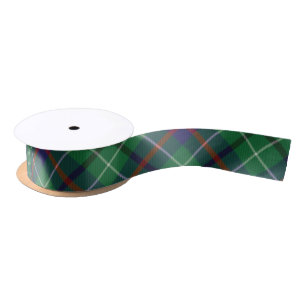 Plaid Rustic Green Classic Tartan Satin Ribbon