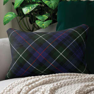 Plaid Rustic Green Purple Clan MacKenzie Tartan Accent Pillow