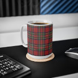 Plaid Rustic Red Stewart Birthday Tartan Coffee Mug<br><div class="desc">Add a classic and traditional touch to your mugs collection with this plaid Clan Stewart green red check tartan coffee mug. Makes a great gift or as a treat to yourself. Combine your new kitchen towel with our matching bath towel or duvet cover to form the ultimate tartan collection starter...</div>