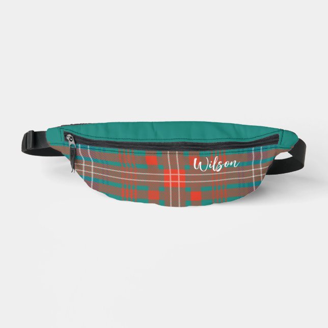 Plaid Rustic Wilson Personalized Tartan Fanny Pack (Front)