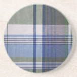Plaid Sandstone Coaster<br><div class="desc">Plaid Sandstone Coaster</div>