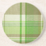 Plaid Sandstone Coaster<br><div class="desc">Plaid Sandstone Coaster</div>