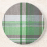 Plaid Sandstone Coaster<br><div class="desc">Plaid Sandstone Coaster</div>