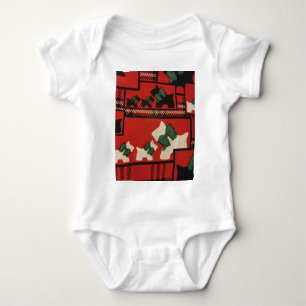 Plaid Scotties & Westies Baby Bodysuit
