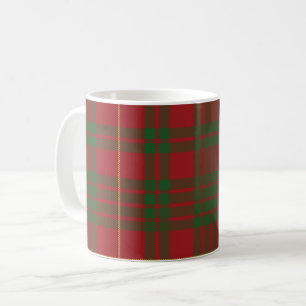Plaid Scottish Clan MacTavish Red Green Check Coffee Mug