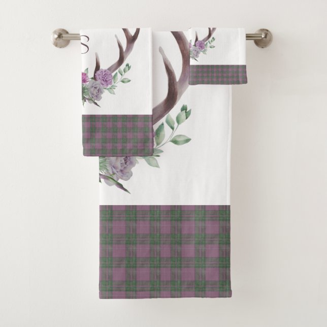 Plaid Scottish Patterns  Bath Towel Set (Insitu)
