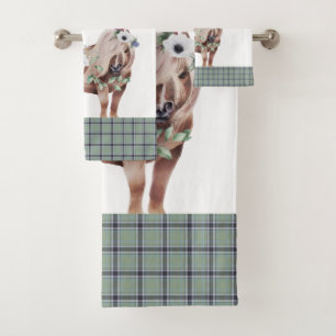 Plaid Scottish Patterns  Bath Towel Set