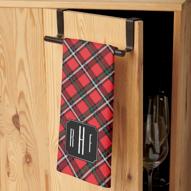 Plaid - Serviette de cuisine Monogram (Pliage en tiers)