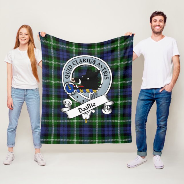 Plaid Sherpa Blanket Baillie Classic Clan Scottish (In Situ)