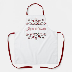 Plaid snowflake apron