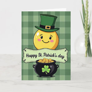 Plaid St Patricks Day Card
