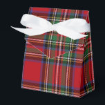 Plaid Stewart Red and Green Party Tartan Favor Box<br><div class="desc">Complete your gifting needs with this cute plaid Stewart tartan pattern favor box for any special occasion including birthdays,  anniversaries,  holidays</div>